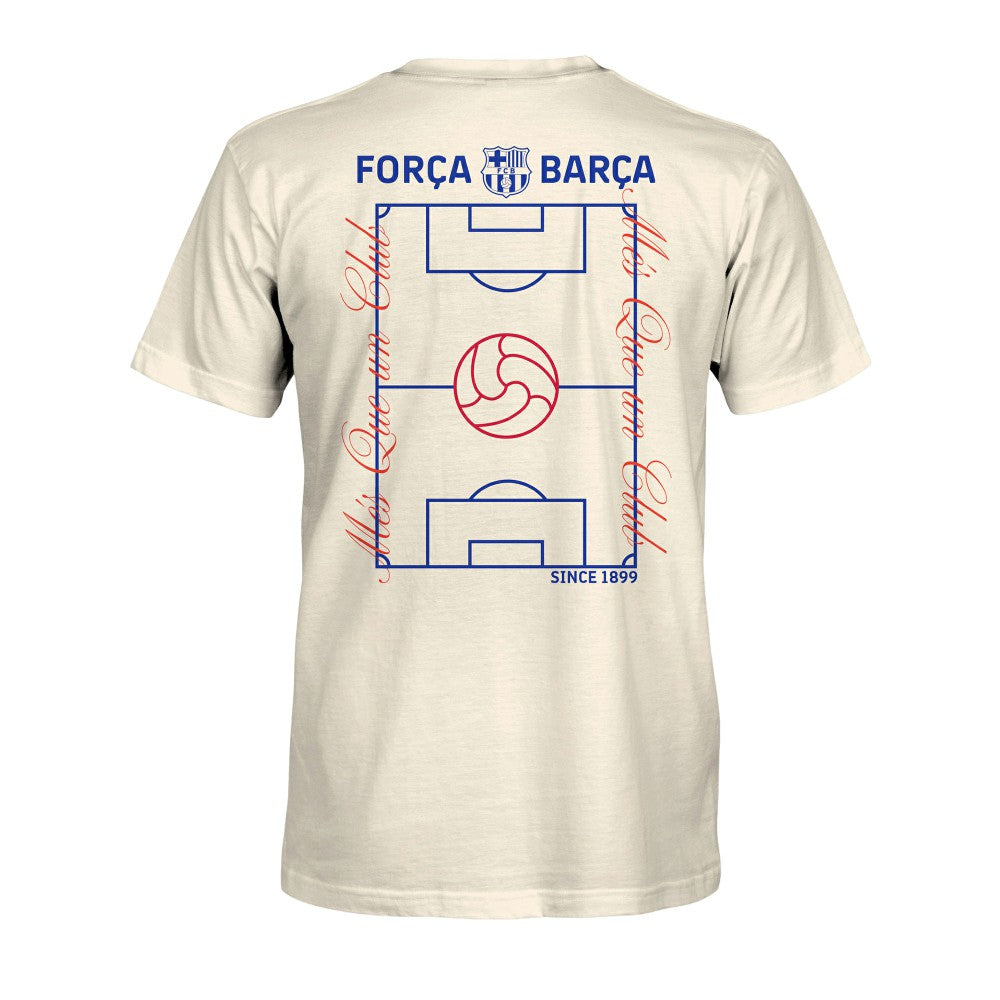 Barcelona 1863FC Own the Pitch Heavyweight T-Shirt -  Cream