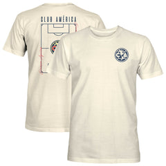 Club America 1863FC Own the Pitch Heavyweight T-Shirt -  Cream