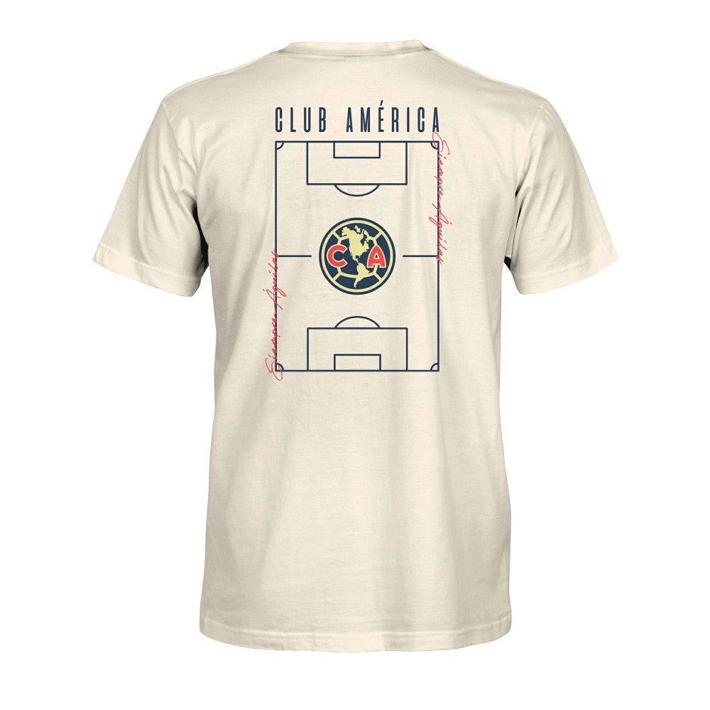 Club America 1863FC Own the Pitch Heavyweight T-Shirt -  Cream