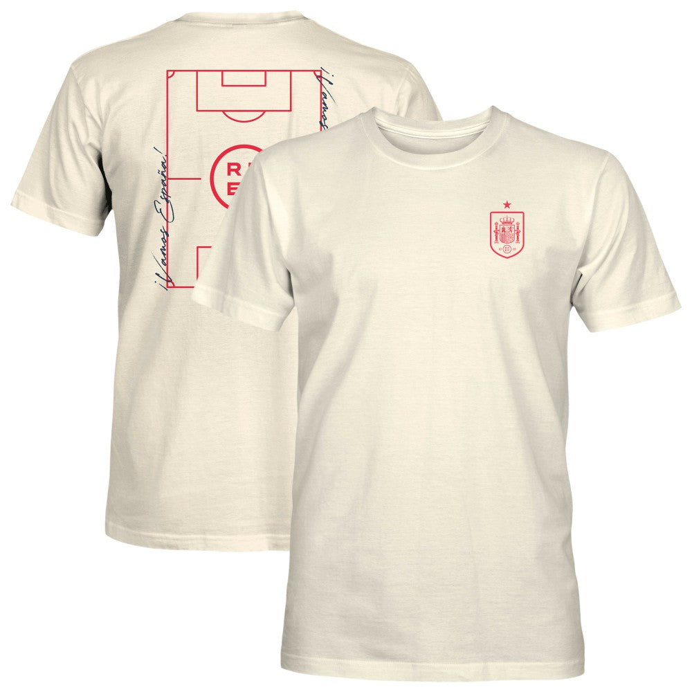 Spain National Team 1863FC Own the Pitch Heavyweight T-Shirt -  Cream