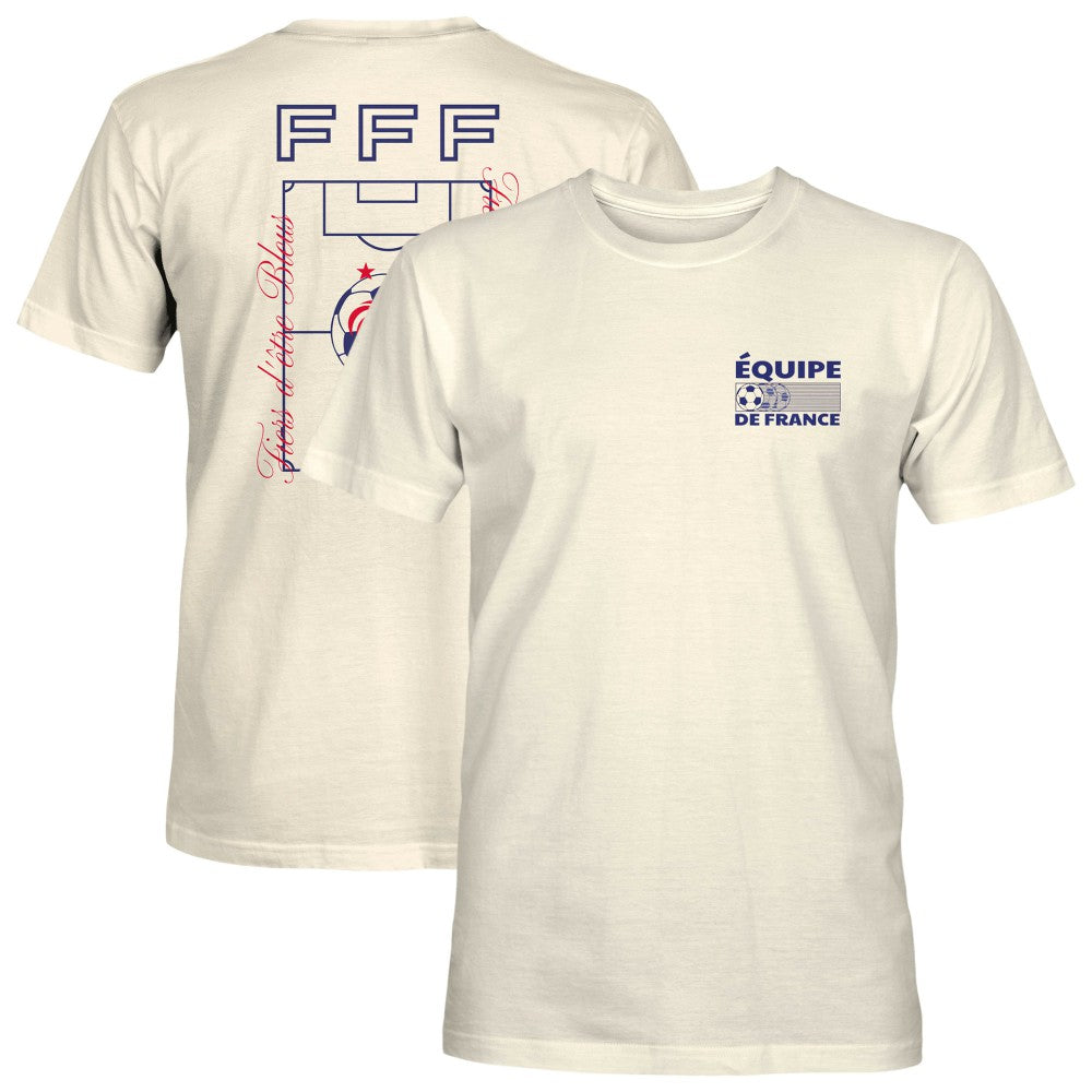 France National Team 1863FC Own the Pitch Heavyweight T-Shirt -  Cream