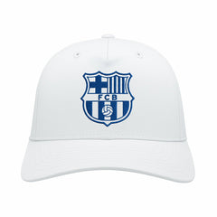 Barcelona 1863FC Mono Badge High Point Adjustable Hat -  White