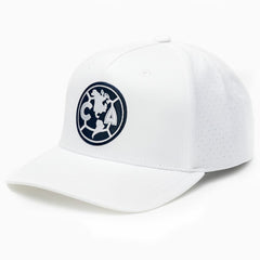 Club America 1863FC Mono Badge High Point Adjustable Hat -  White