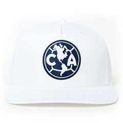 Club America 1863FC Mono Badge High Point Adjustable Hat -  White