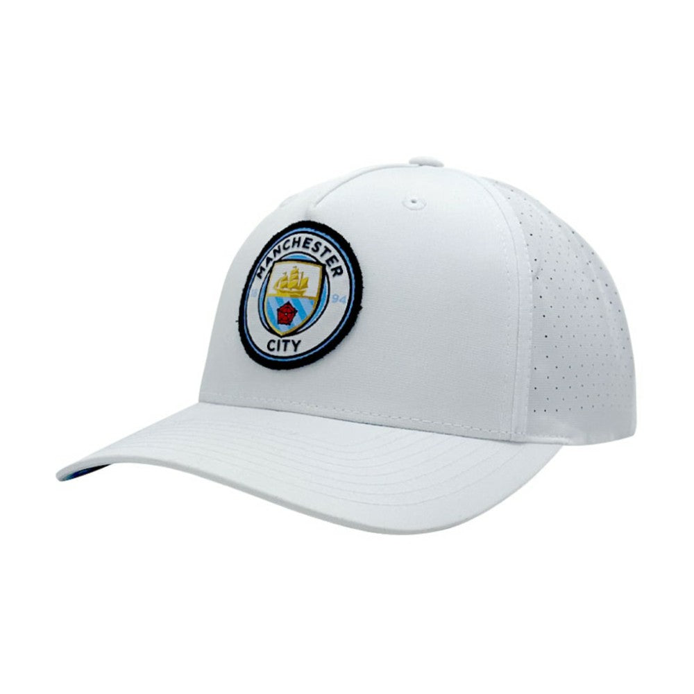 Manchester City 1863FC Mono Badge High Point Adjustable Hat -  White