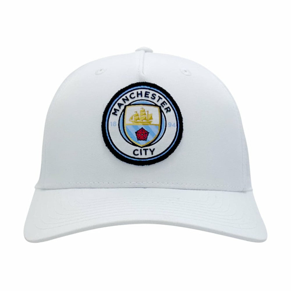 Manchester City 1863FC Mono Badge High Point Adjustable Hat -  White
