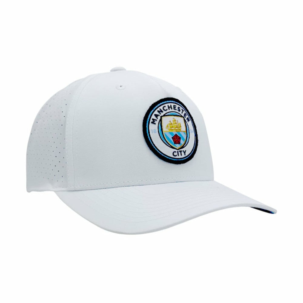Manchester City 1863FC Mono Badge High Point Adjustable Hat -  White