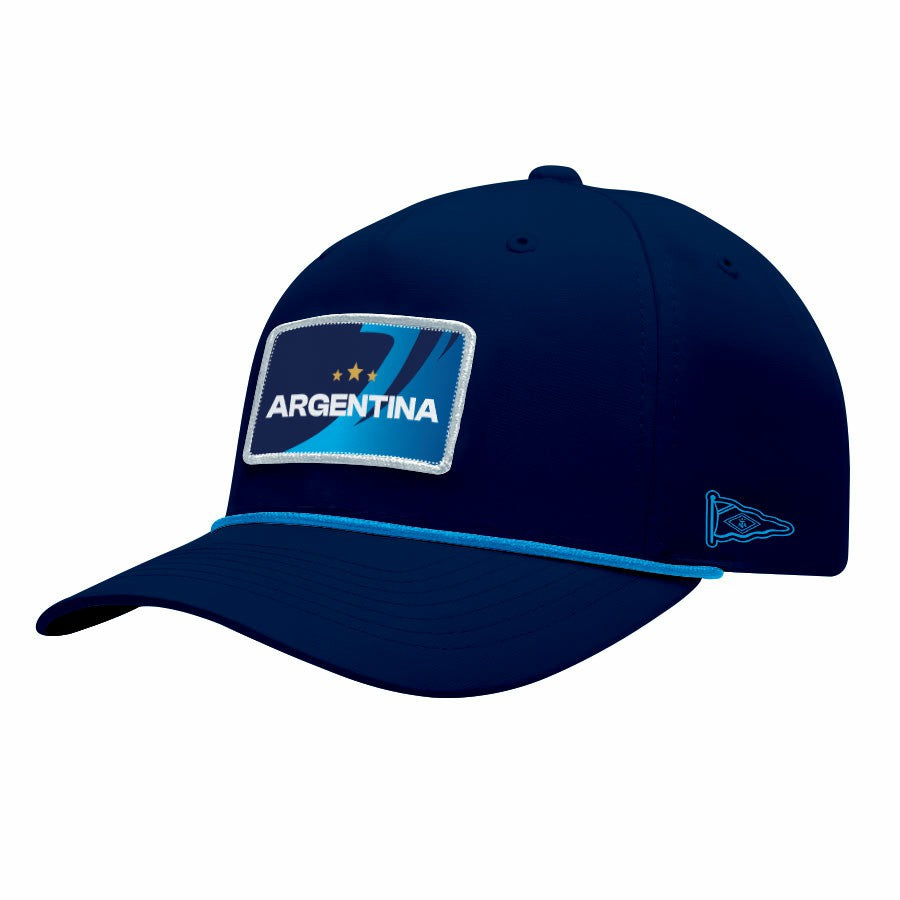 Argentina National Team 1863FC Color Badge Caddy Adjustable Hat -  Navy