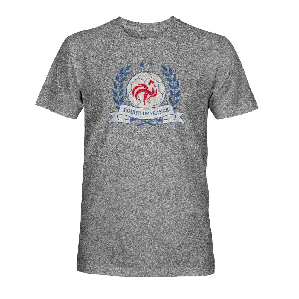 France National Team 1863FC Vintage Tri-Blend T-Shirt -  Gray