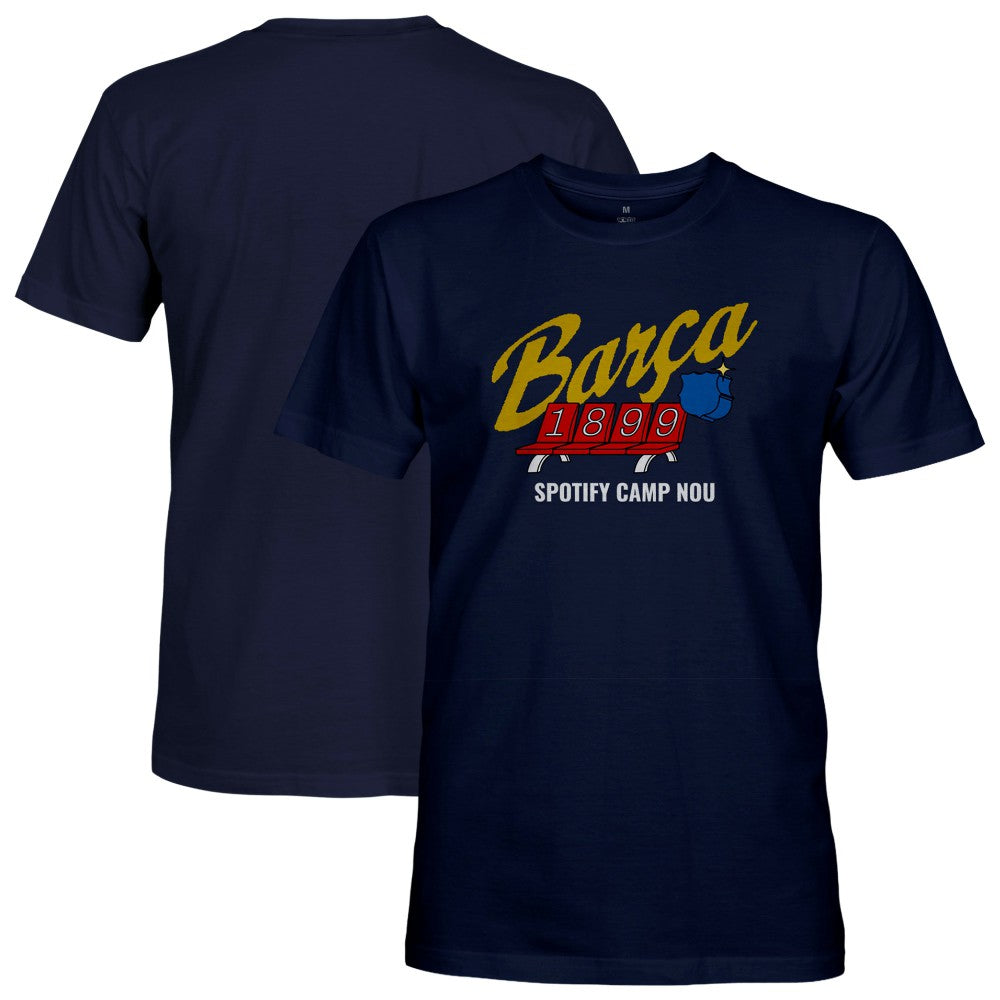 Barcelona 1863FC Seat Camp T-Shirt -  Navy