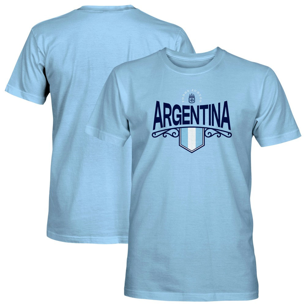 Argentina National Team 1863FC Pennant T-Shirt -  Light Blue