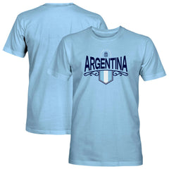 Argentina National Team 1863FC Pennant T-Shirt -  Light Blue