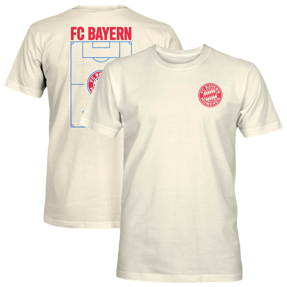 Bayern Munich 1863FC Duo-Tone Stadium Soft Wash T-Shirt -  Cream