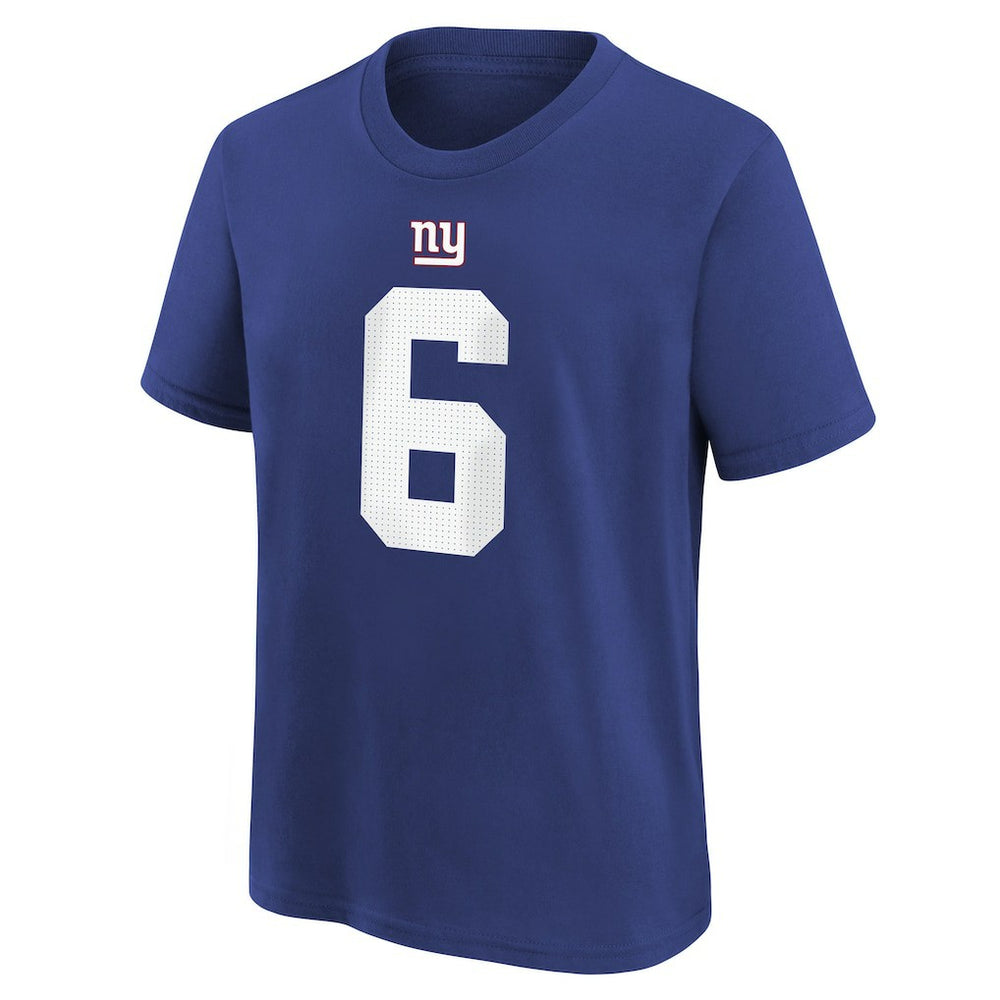 Jaxson Dart  Youth Name & Number T-Shirt - New York Giants