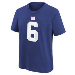 Jaxson Dart  Youth Name & Number T-Shirt - New York Giants