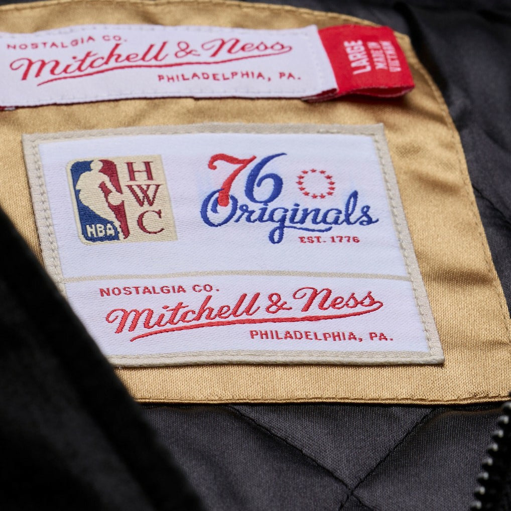 NBA Philadelphia 76ers Hardwood Classics 76 Originals Collection Fushion Full-Snap Hoodie Jacket