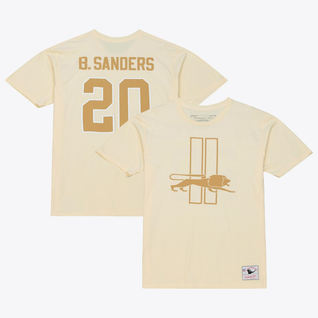 Barry Sanders  Sandman Name & Number T-Shirt - Detroit Lions