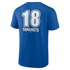 MLB Yoshinobu Yamamoto Los Angeles Dodgers Fastball Player Name & Number T-Shirt