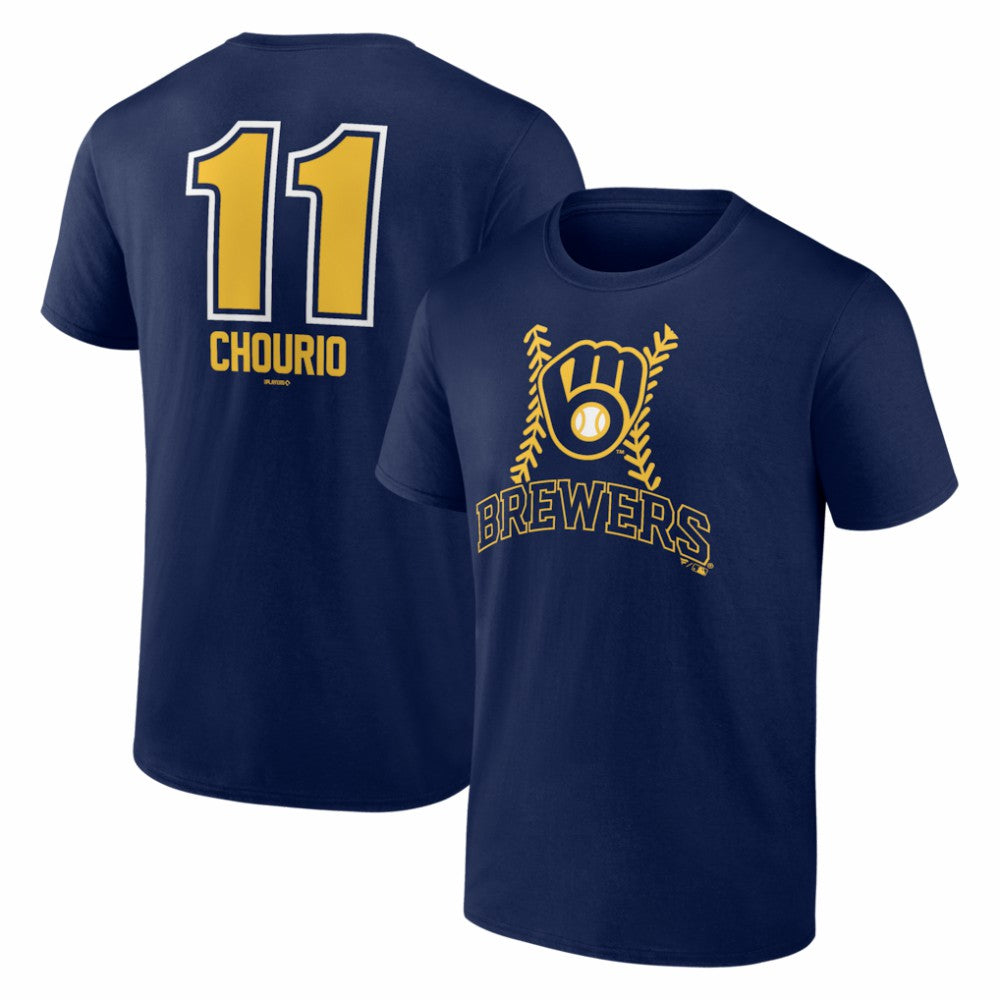 MLB Jackson Chourio Milwaukee Brewers Fastball Player Name & Number T-Shirt