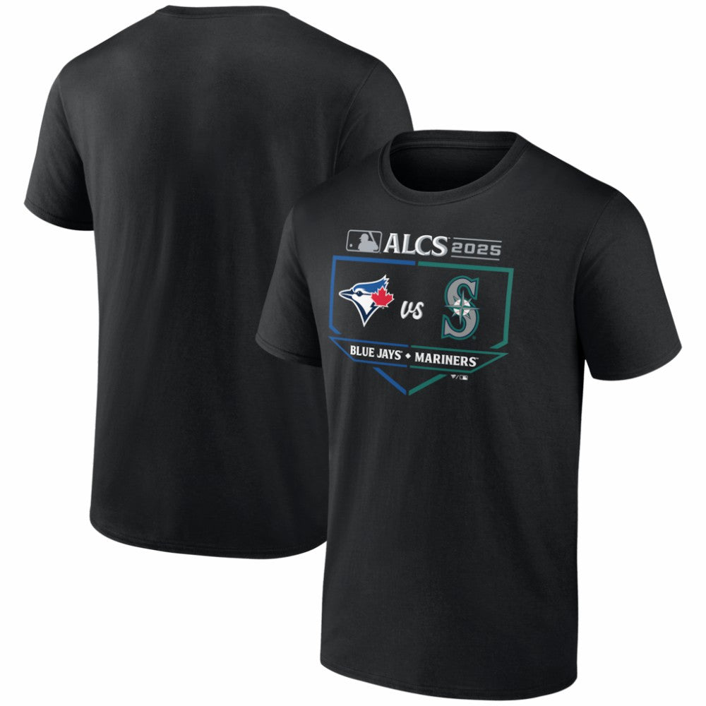 MLB Toronto Blue Jays vs. Seattle Mariners 2025 American League Championship Series Matchup Batter's Box T-Shirt
