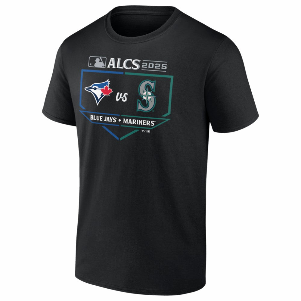 MLB Toronto Blue Jays vs. Seattle Mariners 2025 American League Championship Series Matchup Batter's Box T-Shirt