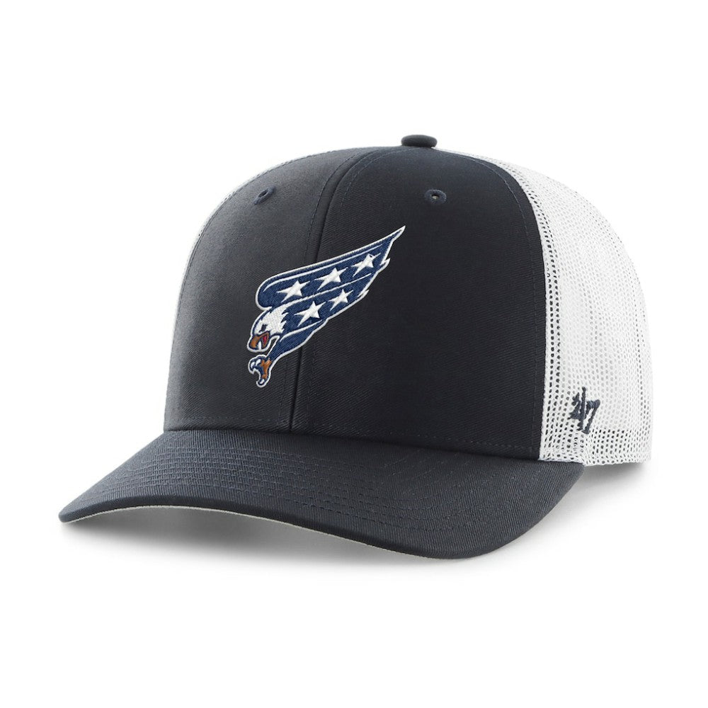 NHL Navy/White Washington Capitals '47 Logo Trucker Adjustable Hat