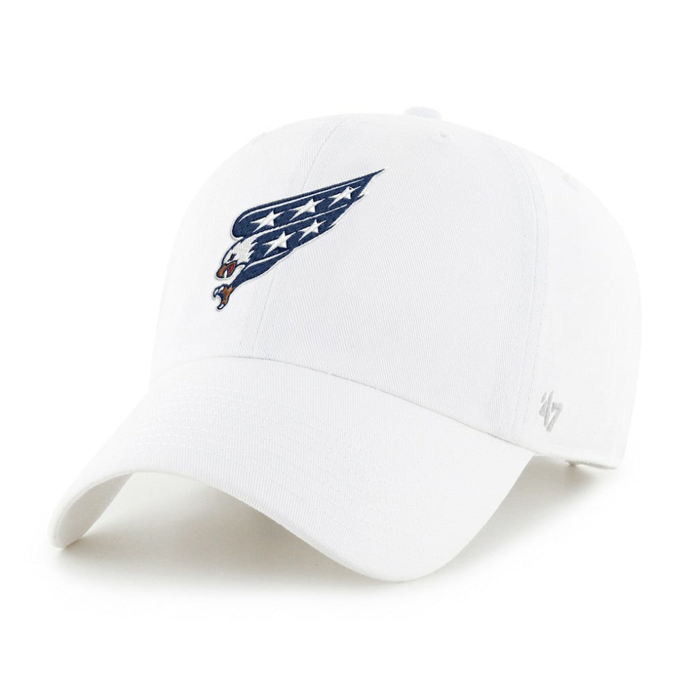 NHL White Washington Capitals '47 Alternate Clean Up Adjustable Hat