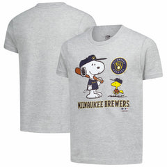 MLB Milwaukee Brewers Youth Peanuts Snoopy T-Shirt