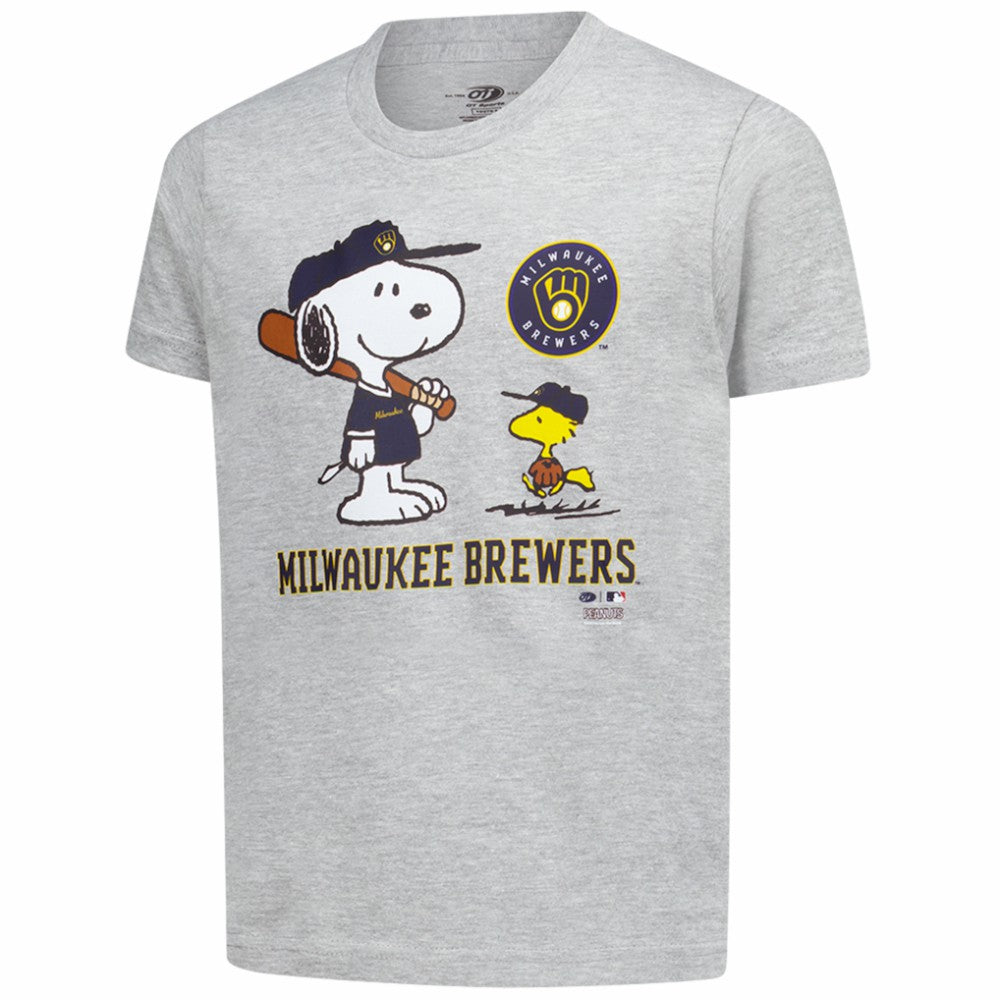 MLB Milwaukee Brewers Youth Peanuts Snoopy T-Shirt