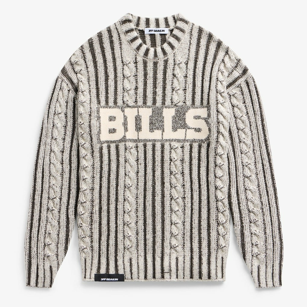 Off Season x NFL Unisex Cable Knit Sweater - Buffalo Bills