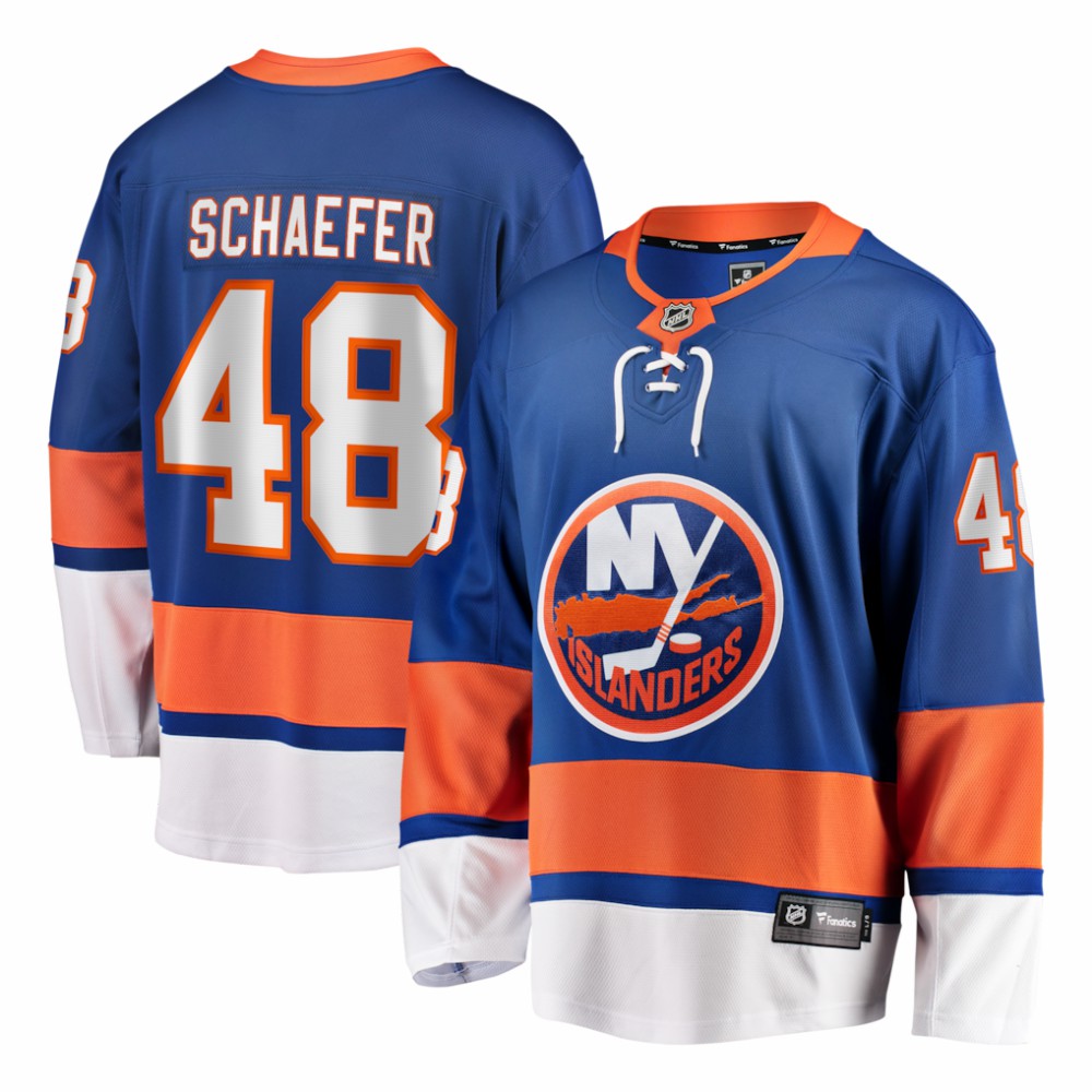 NHL Royal Matthew Schaefer New York Islanders Fanatics Home Breakaway Player Jerseys