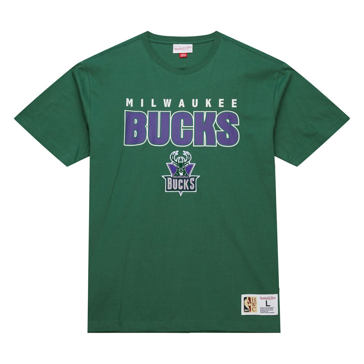 NBA Milwaukee Bucks Hardwood Classics Throw It Back Premium T-Shirt