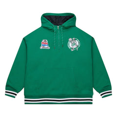 NBA Boston Celtics Throw It Back Quilted Fleece Quarter-Zip Hoodie