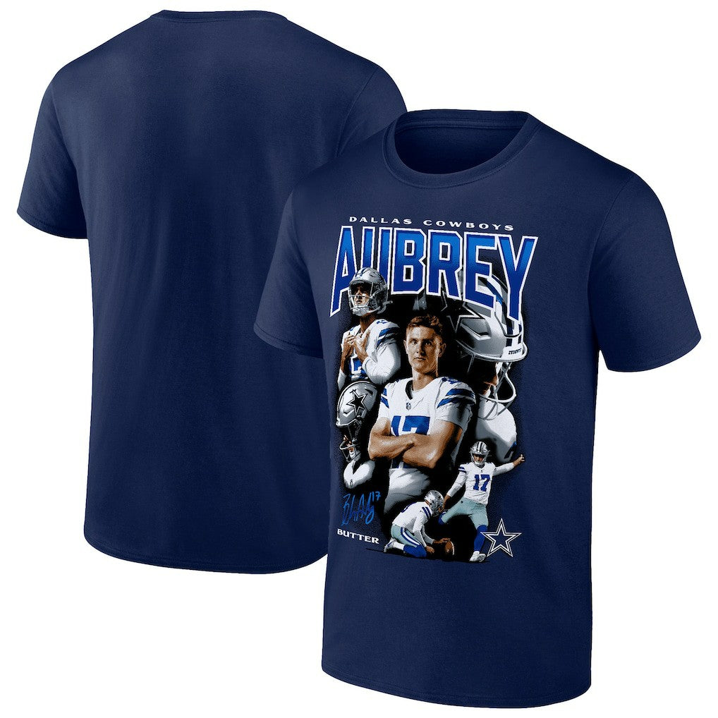 Brandon Aubrey  Collage T-Shirt - Dallas Cowboys