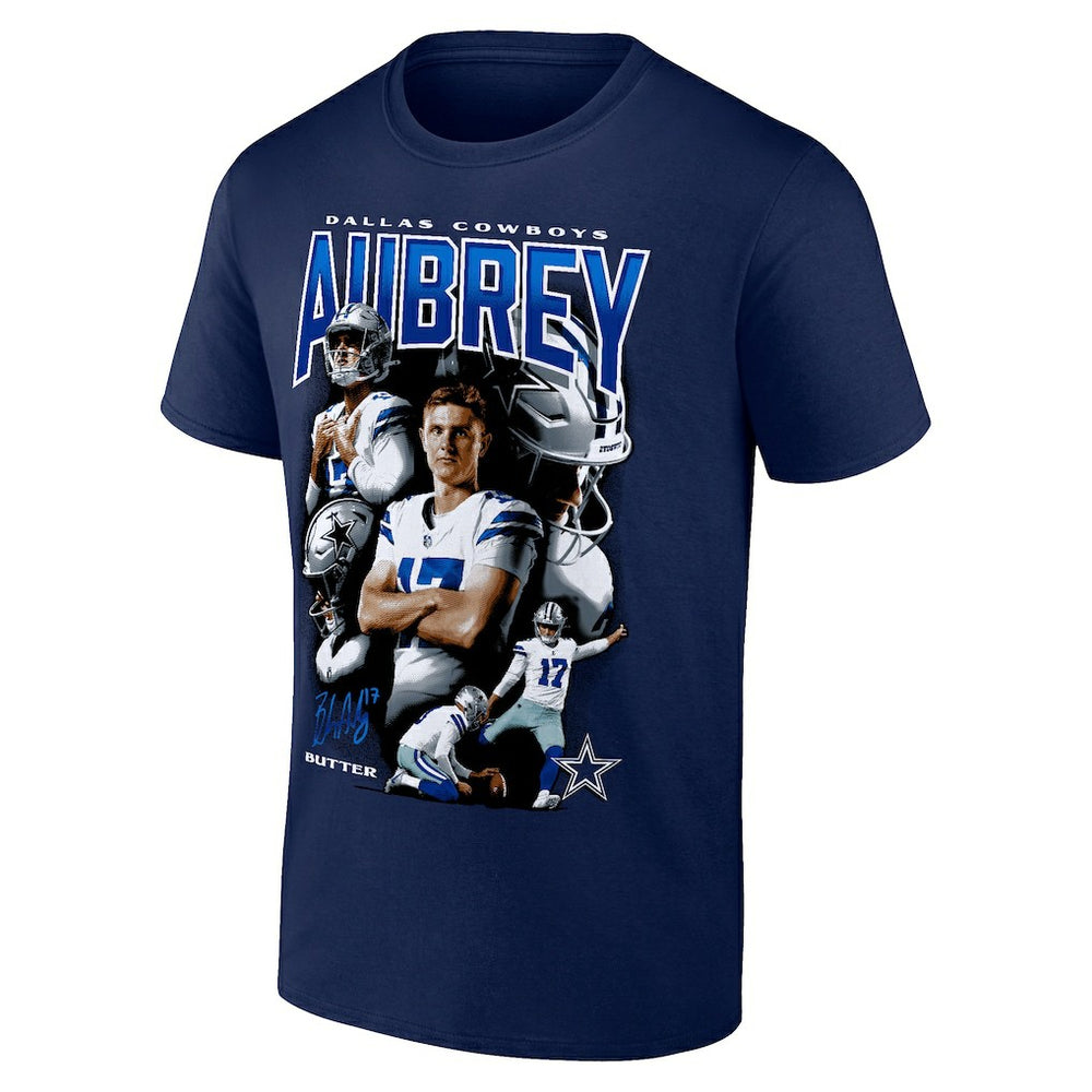 Brandon Aubrey  Collage T-Shirt - Dallas Cowboys