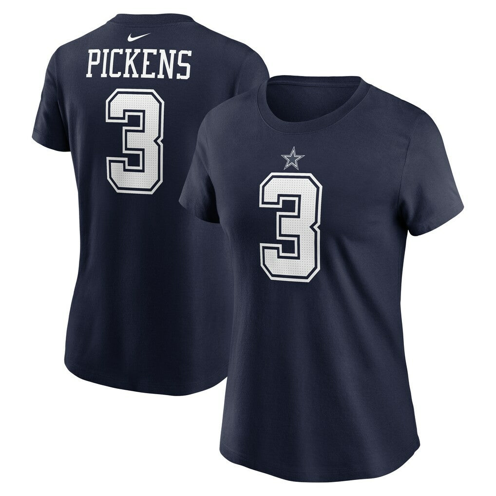 George Pickens  Women's Player Name & Number T-Shirt - Dallas Cowboys