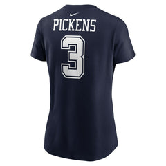 George Pickens  Women's Player Name & Number T-Shirt - Dallas Cowboys