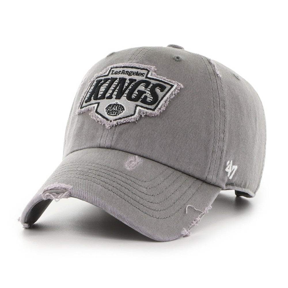 NHL Charcoal Los Angeles Kings '47 Weathered Clean Up Adjustable Hat
