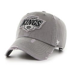 NHL Charcoal Los Angeles Kings '47 Weathered Clean Up Adjustable Hat