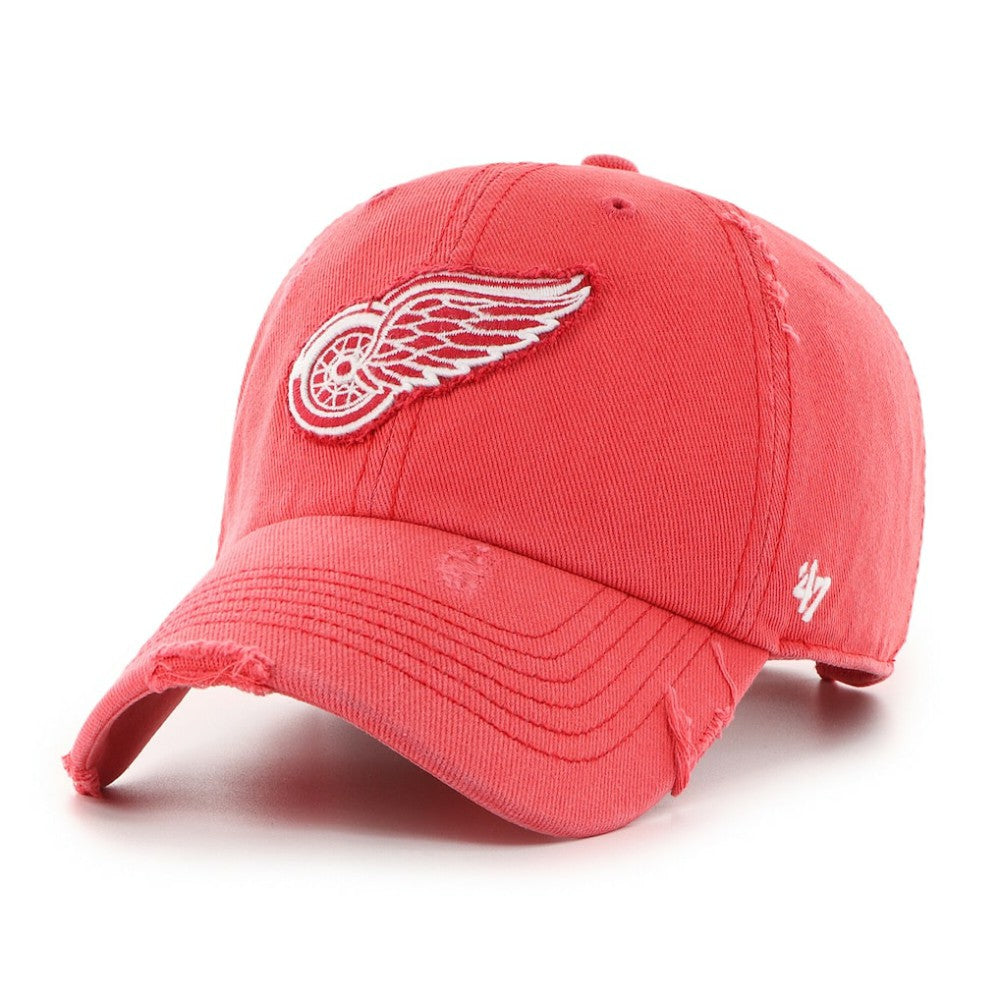 NHL Red Detroit Red Wings '47 Weathered Clean Up Adjustable Hat