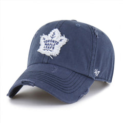 NHL Navy Toronto Maple Leafs '47 Weathered Clean Up Adjustable Hat