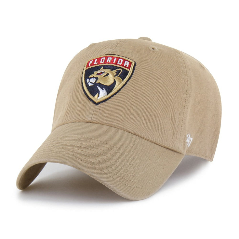 NHL Khaki Florida Panthers '47 Logo Clean Up Adjustable Hat