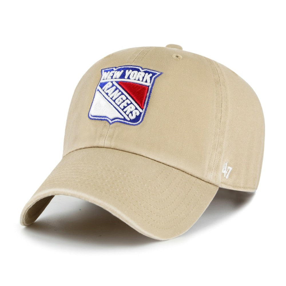 NHL Khaki New York Rangers '47 Logo Clean Up Adjustable Hat