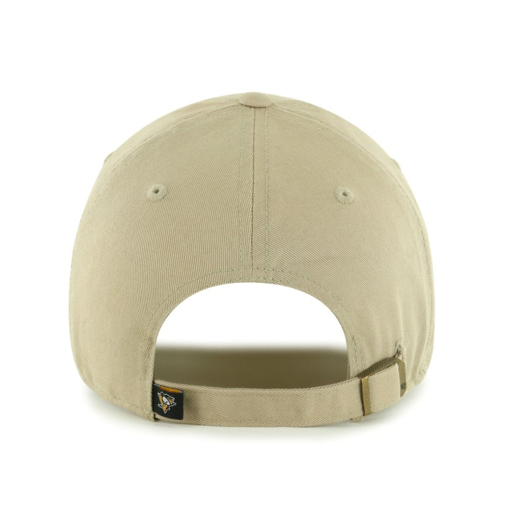 NHL Khaki Pittsburgh Penguins '47 Logo Clean Up Adjustable Hat