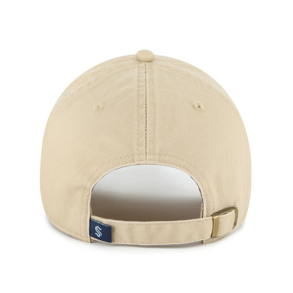 NHL Khaki Seattle Kraken '47 Logo Clean Up Adjustable Hat