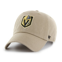 NHL Khaki Vegas Golden Knights '47 Logo Clean Up Adjustable Hat