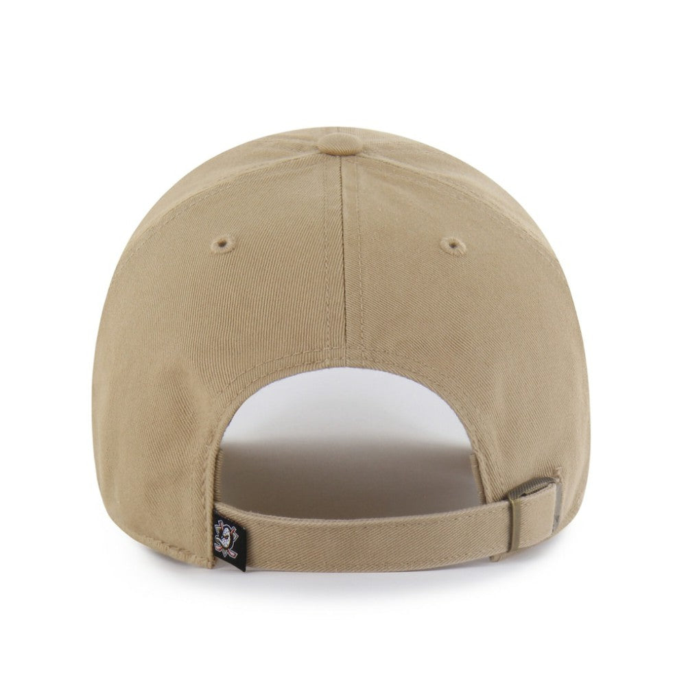 NHL Khaki Anaheim Ducks '47 Logo Clean Up Adjustable Hat