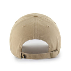 NHL Khaki Boston Bruins '47 Logo Clean Up Adjustable Hat