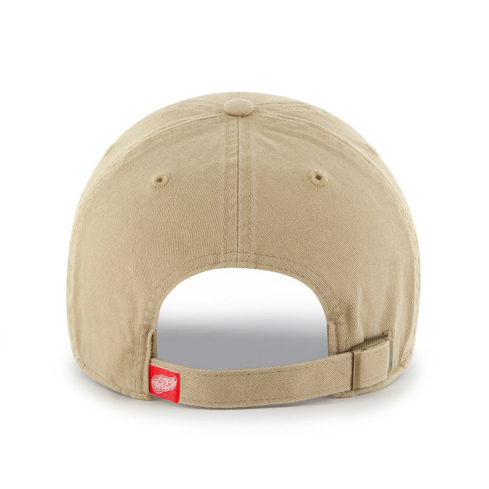 NHL Khaki Detroit Red Wings '47 Logo Clean Up Adjustable Hat