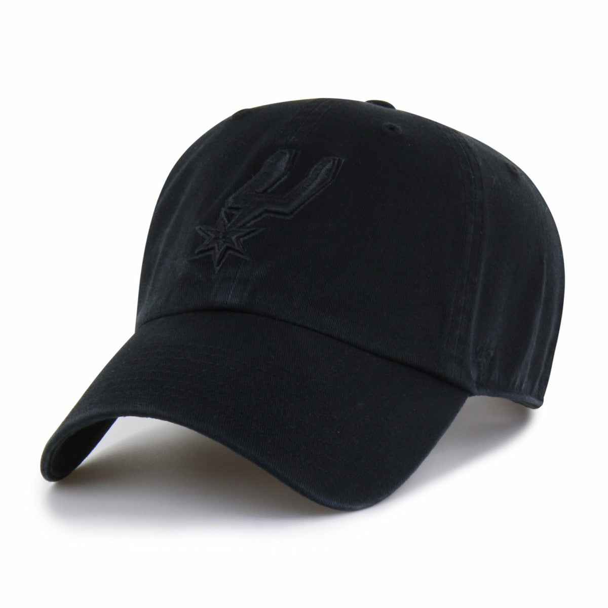 NBA San Antonio Spurs '47 Black on Black Clean Up Adjustable Hat